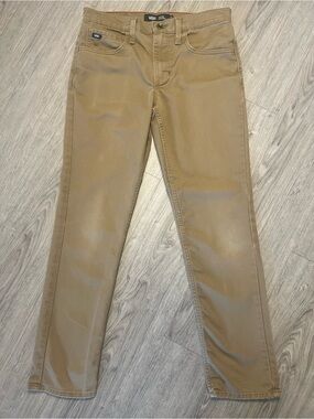Vans Brown Skinny Chino Pants | Y2K Skate Streetwear Utility